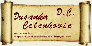 Dušanka Čelenković vizit kartica